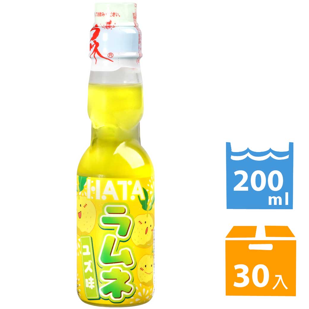 HATA 古早味彈珠汽水-柚子風味(200ml*30入) - PChome 24h購物