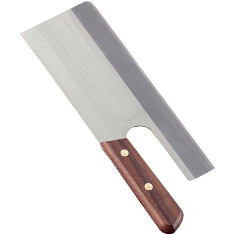 遠藤商事 業務用 雪藤 附庖丁 18cm 中霞玉白鋼 日本製 