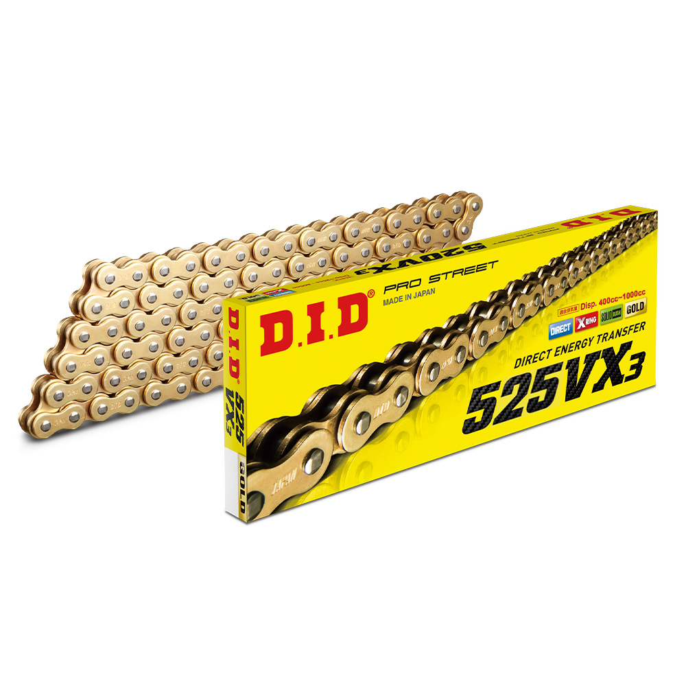 D.I.D 520VX3 × 88ZB 黃金油封鏈條專利X型油封重機專用鏈條【日本原裝進口】DID鏈條- PChome 24h購物