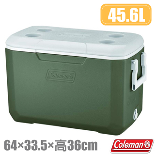 【美國 Coleman】POLYLITE 大提把手提冰箱(45.6L).保冷保冰箱.冰筒.冰桶_CM-34686 綠橄欖