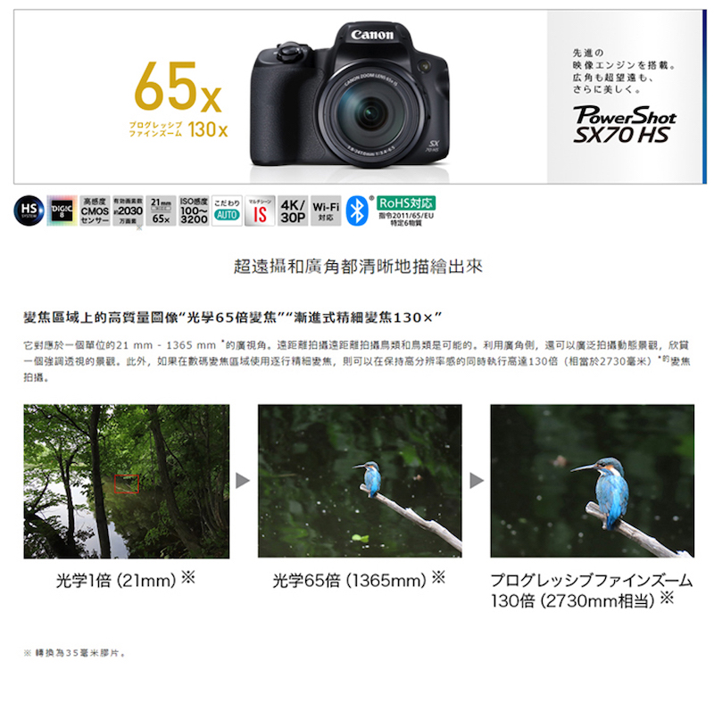 Canon PowerShot SX70 HS 公司貨- PChome 24h購物