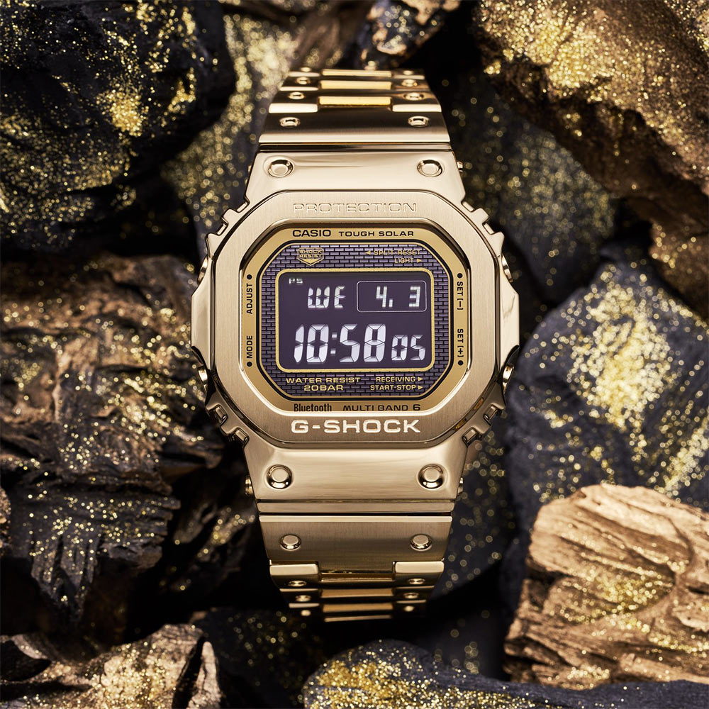 CASIO 卡西歐 G-SHOCK 35周年太陽能電波手錶 GMW-B5000GD-9