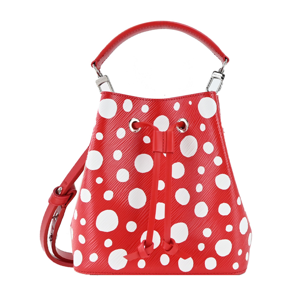 Louis Vuitton LV x YK NeoNoe MM Bucket Bag with Infinity Dots Print M21753  Red/White