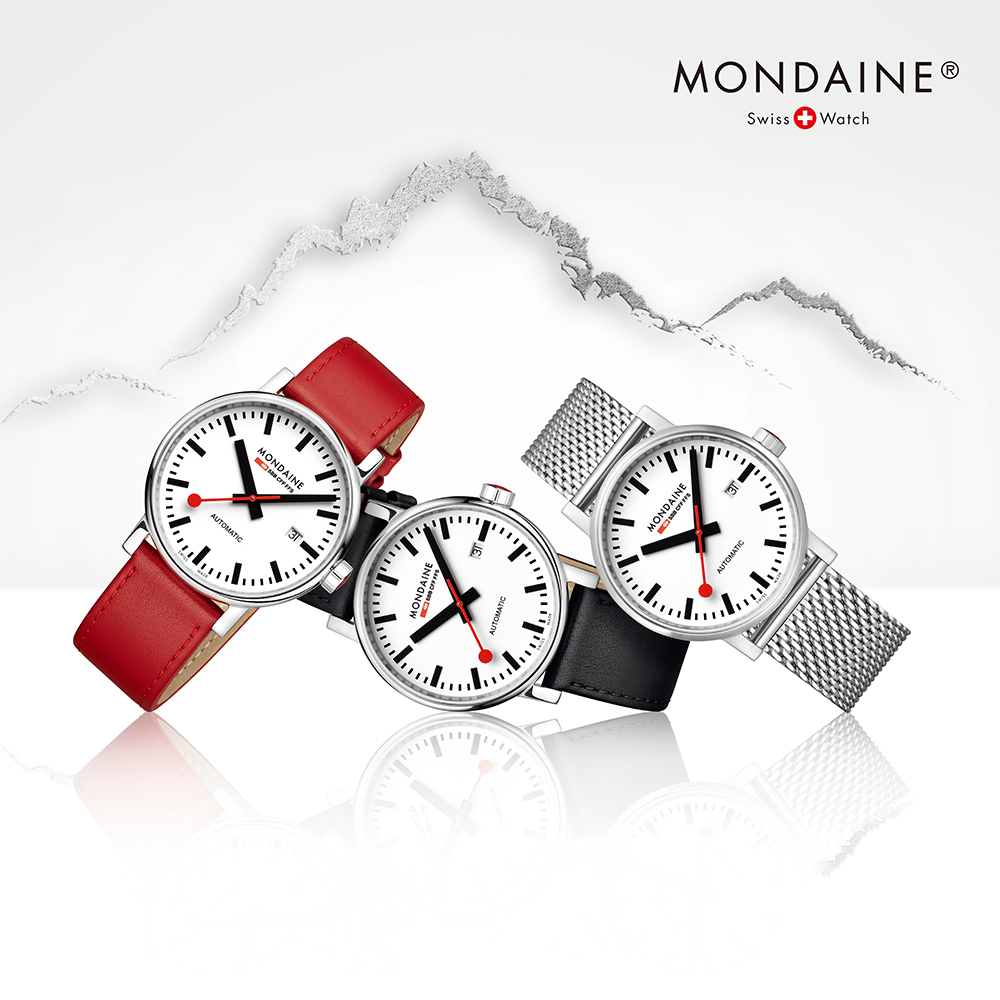 MONDAINE 瑞士國鐵evo2 Automatic時光走廊自動機械錶- 霧銀/米蘭鋼帶40mm - PChome 24h購物
