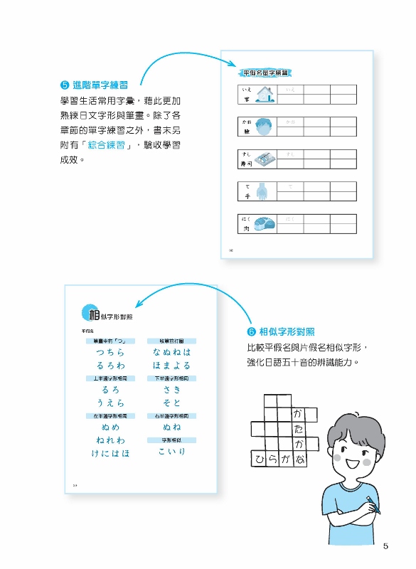 輕鬆上手 日語五十音習字帖 Pchome 24h書店