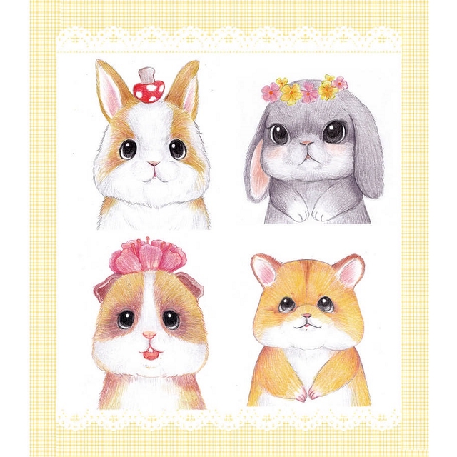 色鉛筆的可愛動物 Pchome 24h書店