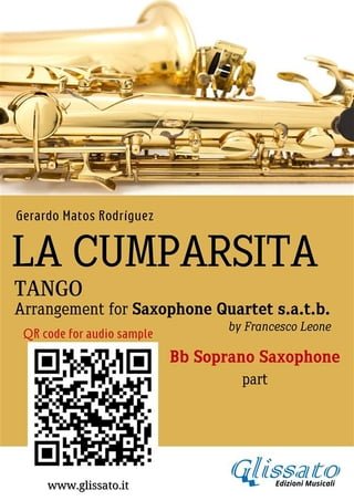 Soprano Saxophone part "La Cumparsita" tango for Sax Quartet(Kobo/電子書)