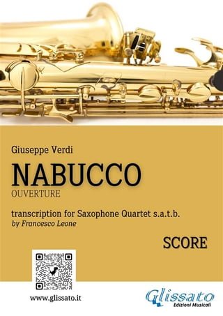 Saxophone Quartet "Nabucco" overture (score)(Kobo/電子書)
