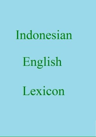 Indonesian English Lexicon(Kobo/電子書)