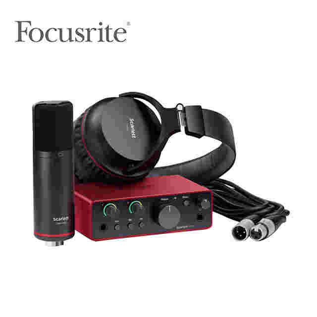 Focusrite Scarlett 2i2 Studio 錄音介面套裝組第四代- PChome 24h購物