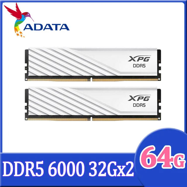 ADATA XPG DDR5-6000 白メモリ 16GB×2（32GB） LANCER RGB DDR5 MEMORY | XPG