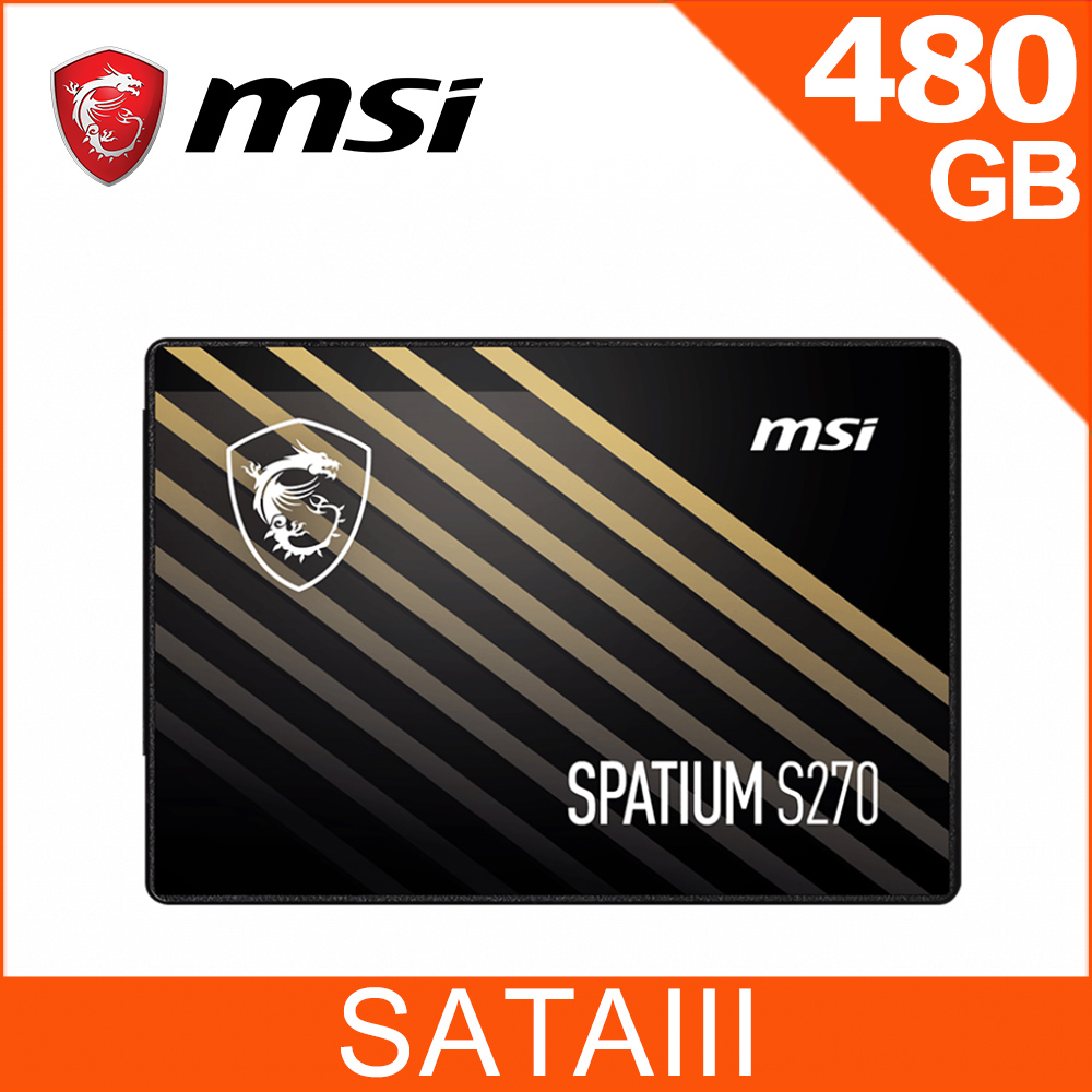 MSI 微星SPATIUM S270 960GB SATA 2.5 SSD - PChome 24h購物