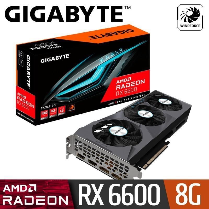 技嘉】GIGABYTE Radeon RX 6600 EAGLE 8G 顯示卡- PChome 24h購物