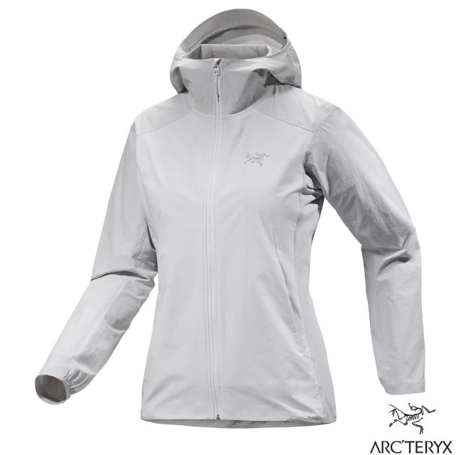 ARCTERYX 始祖鳥】女Stowe Windshell 防潑水輕薄透氣連帽風衣外套 