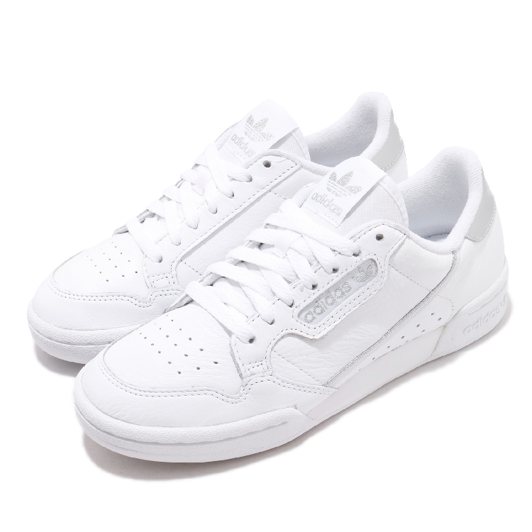 adidas 休閒鞋Continental 80 復古女鞋海外限定愛迪達三葉草基本款上學白銀EE8925 - PChome 24h購物