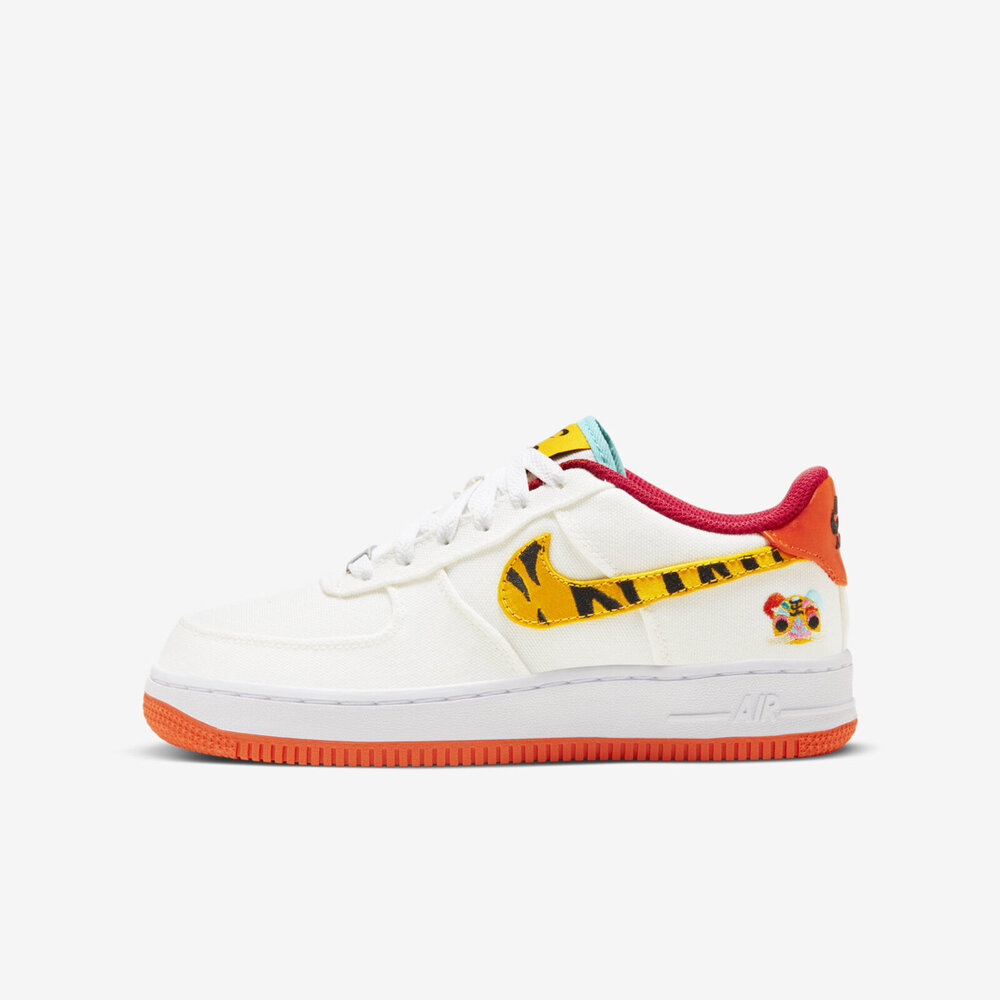 Nike Air Force 1 Lv8 GS [DQ4502-171] 大童 休閒鞋 運動 經典 新年 虎年 白黃