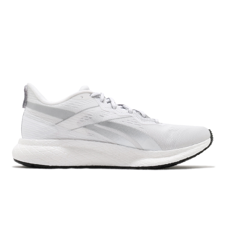 Reebok 慢跑鞋Forever Floatride 女鞋輕量透氣舒適避震路跑反光白銀FV6466 - PChome 24h購物