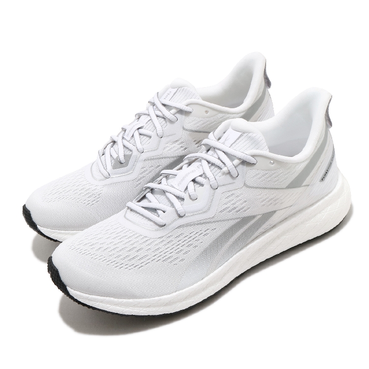 Reebok 慢跑鞋Forever Floatride 女鞋輕量透氣舒適避震路跑反光白銀FV6466 - PChome 24h購物